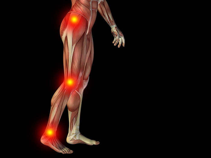 Back and knee pain can originate in the feet.